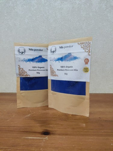 Premium 100%  pure and Authentic Natural Moroccan Blue Nila Powder  100g