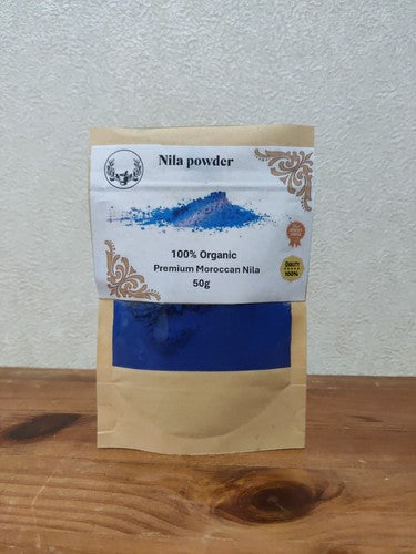 Premium 100%  pure and Authentic Natural Moroccan Blue Nila Powder  100g