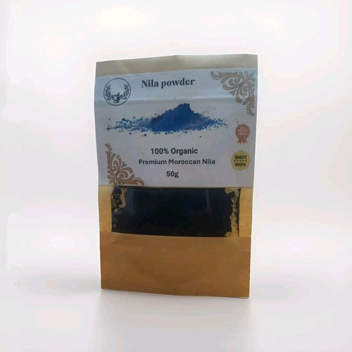100% Authentic Natural Moroccan Blue Nila Powder Organic 50g.Wholesale Available