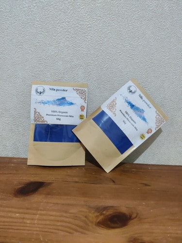 Premium 100%  pure and Authentic Natural Moroccan Blue Nila Powder  100g