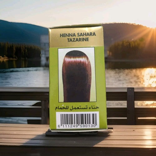 ORGANIC MOROCCAN HENNA POWDER SAHARA TAZARINE menحناء صحراء تزارين مغربيه طبيعيه