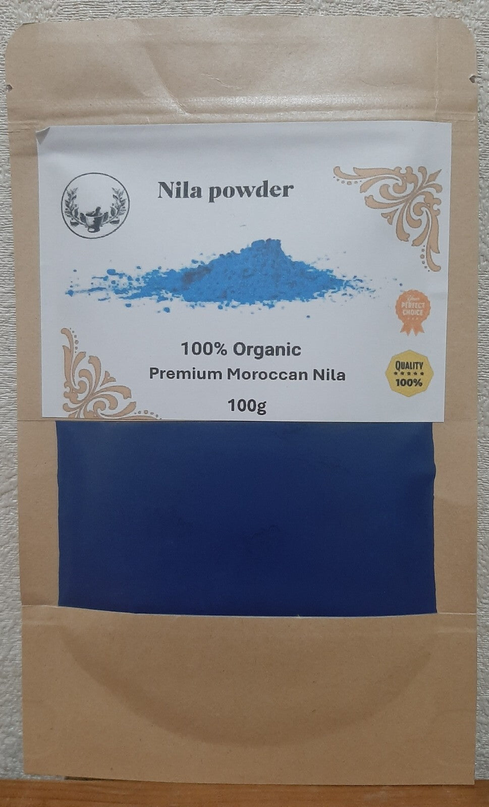100% Authentic Natural Moroccan Blue Nila Powder. Wholesale Available