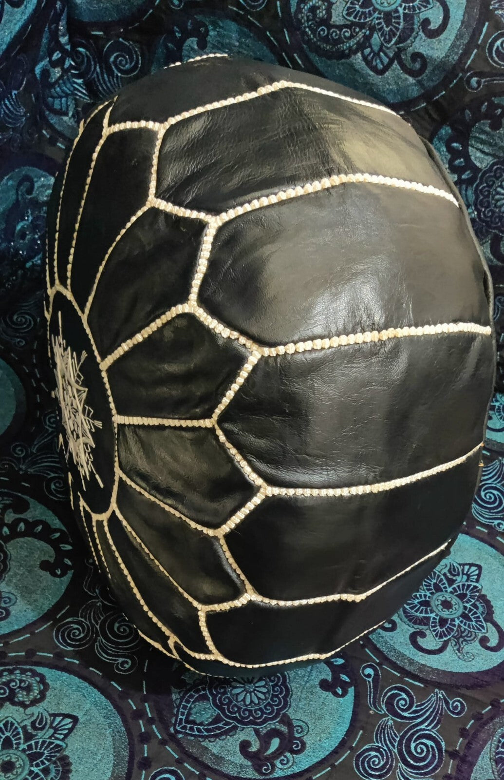 Premium Unstuffed Moroccan Handcrafted Leather Pouf Hndmade Leather Puff/Pouffe