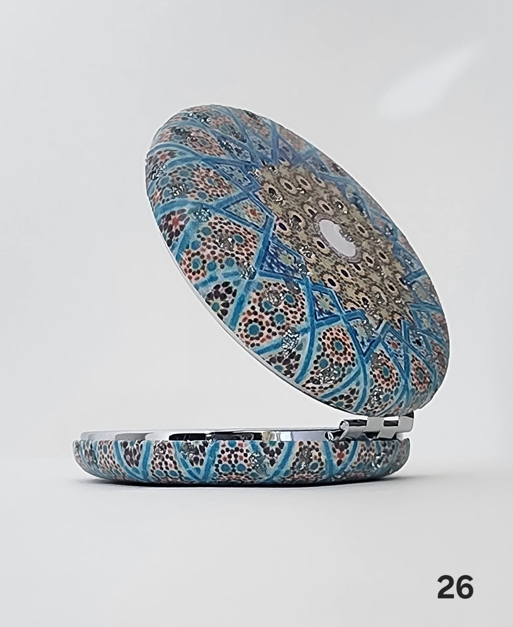 Authentic Moroccan women's multi-shaped/multi-sized mirrors for outdoor use.