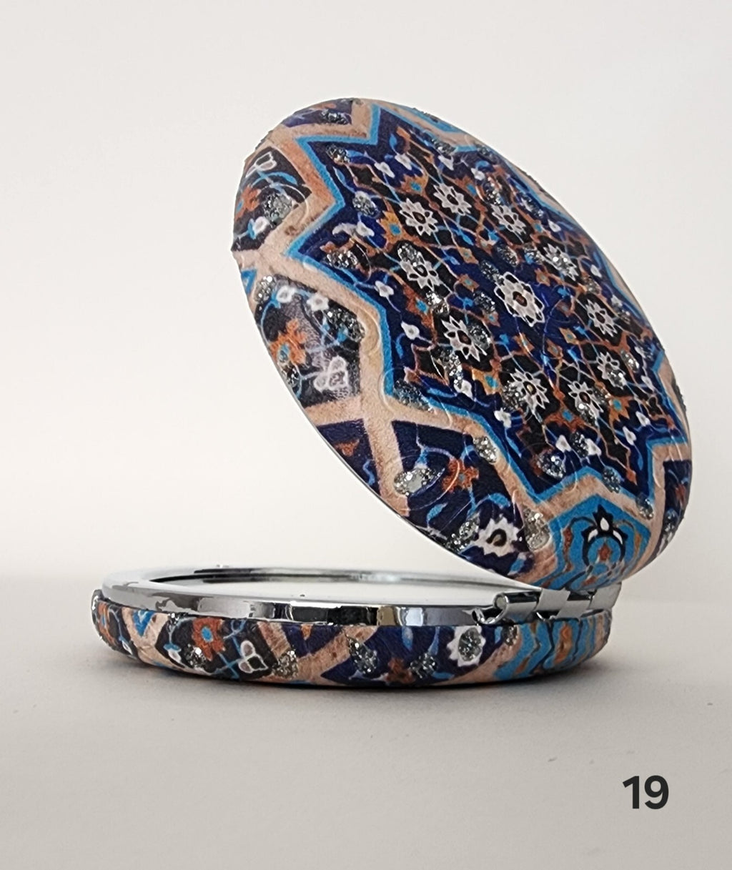 Authentic Moroccan women's multi-shaped/multi-sized mirrors for outdoor use.