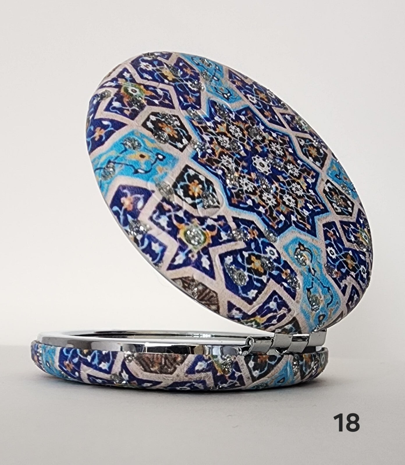 Authentic Moroccan women's multi-shaped/multi-sized mirrors for outdoor use.