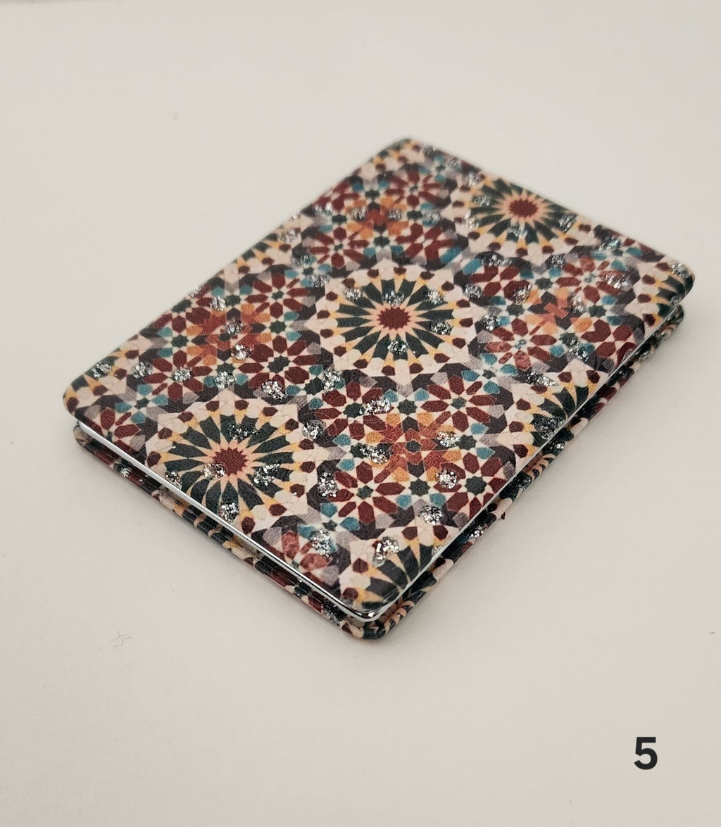 Authentic Moroccan women's multi-shaped/multi-sized mirrors for outdoor use.